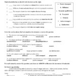 Cell Transport Worksheet With Cell Membrane And Transport Worksheet Answers