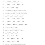 Ch 11 Worksheet Together With Chemical Reactions Worksheet