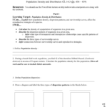 Ch 143 Population Density  Distribution Packet Throughout Survivorship Curves Worksheet Answers