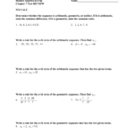 Ch 7 Test Review In Arithmetic And Geometric Sequences Worksheet