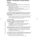 Chapter 1 Introduction To Earth Science In Earth In Space Worksheet Pearson Education Inc Answers