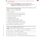 Chapter 13 The Parts Of A Sentence The Subject Complement  Pages Regarding Subject Complement Worksheet With Answers