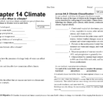 Chapter 14 Climate Along With Climate And Climate Change Worksheet Answers