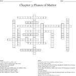 Chapter 3 Phases Of Matter Crossword  Wordmint For Phases Of Matter Worksheet Answers