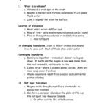 Chapter 3 Section 1 Volcanoes And Plate Tectonics Inside Volcanoes And Plate Tectonics Worksheet