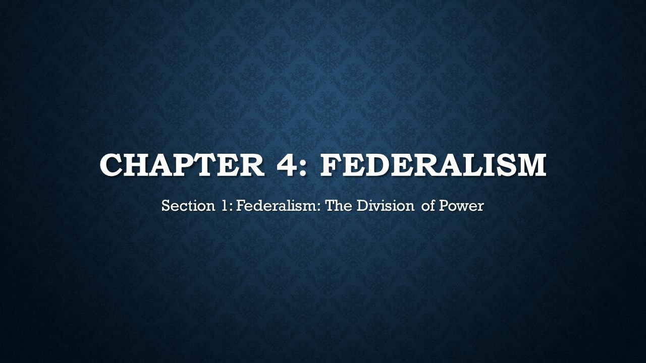 Chapter 4 Federalism Section 1 Federalism The Division Of Power Inside Chapter 4 Section 1 Federalism Powers Divided Worksheet Answer Key