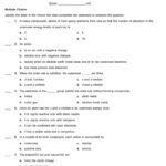 Chapter 5 Ionic Compounds Test Name Score 40 Multiple Choice For Ions And Ionic Compounds Worksheet Answer Key