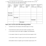 Chapter 5 Post Test Worksheet And Angles In Polygons Worksheet Answers