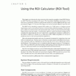 Chapter 5   Using The Roi Calculator (Roi Tool) | Return On ... Pertaining To Culvert Calculator Spreadsheet