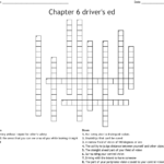 Chapter 6 Driver's Ed Crossword  Wordmint With Regard To Drivers Ed Chapter 4 Worksheet Answers