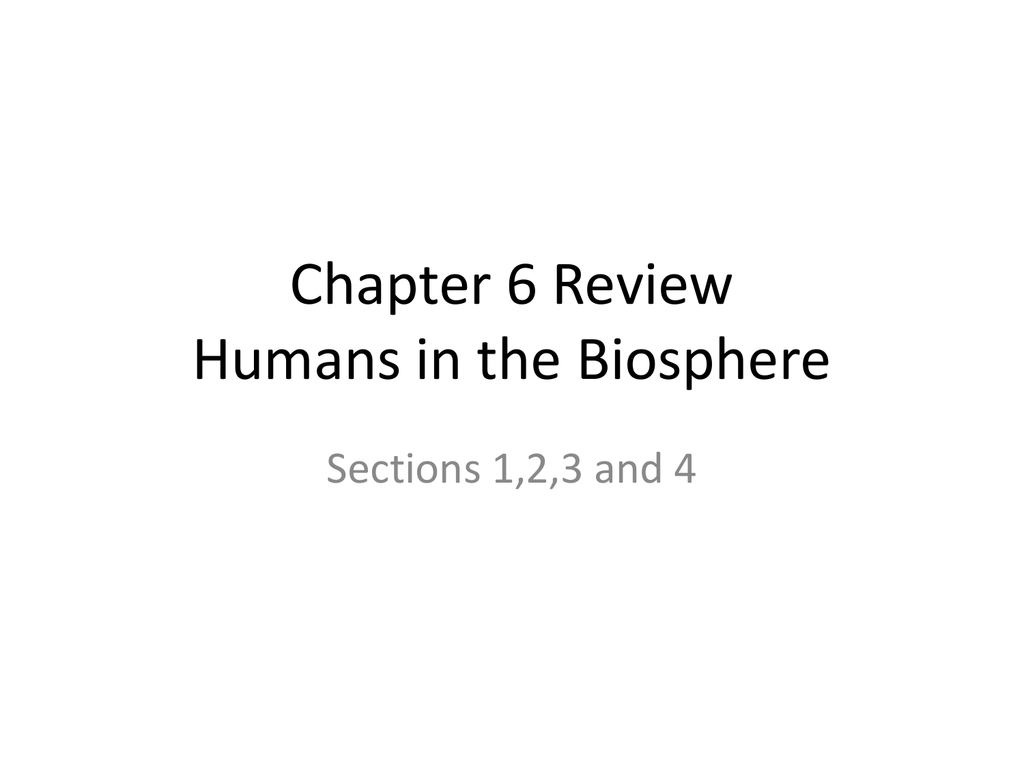 Chapter 6 Review Humans In The Biosphere Pertaining To Chapter 6 Humans In The Biosphere Worksheet Answers