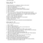 Chapter 6 Worksheet “The World Of Islam” Section 1 Pp 188 – 191 For Rise Of Islam Worksheet