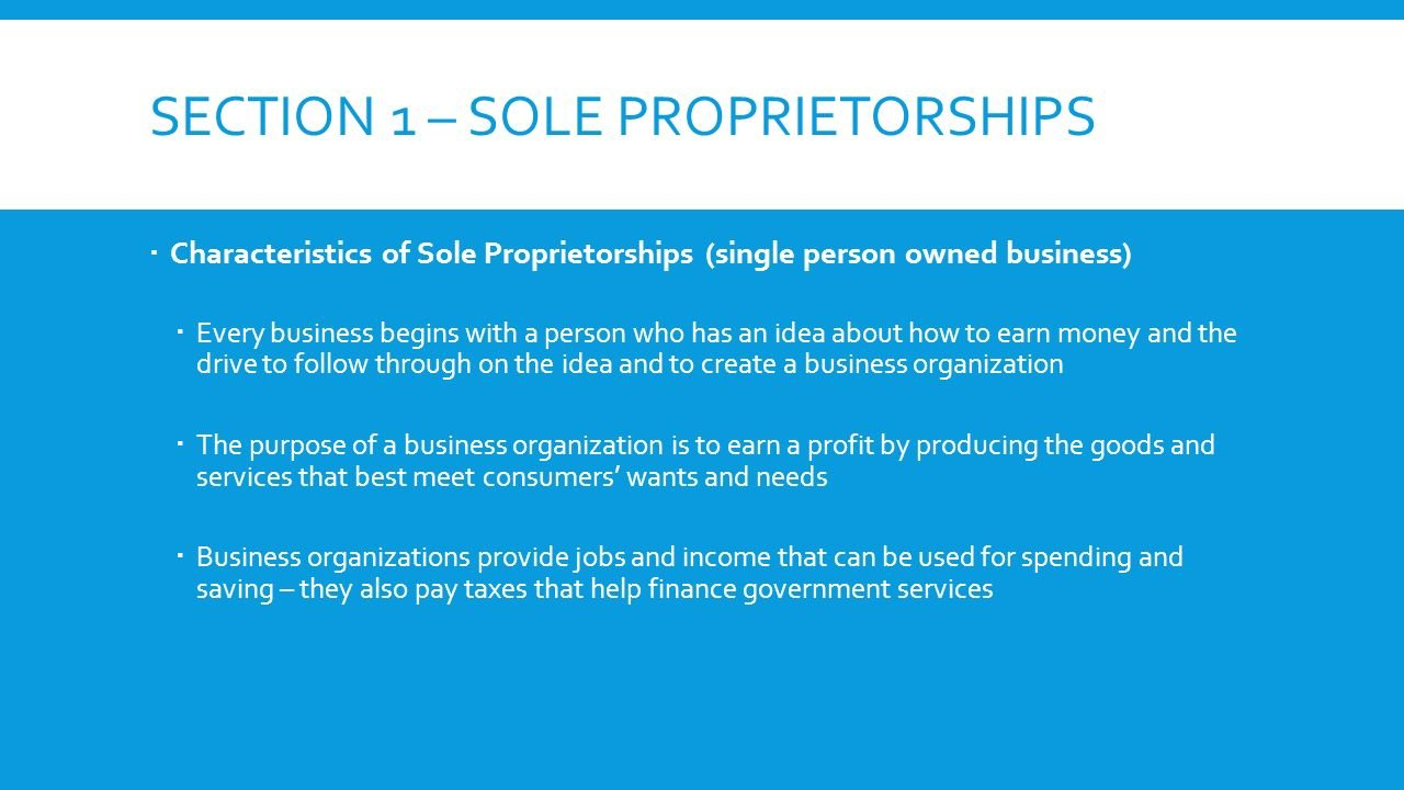Chapter 8 – Types Of Business Organizations Section 1 – Sole For Chapter 8 Section 1 Sole Proprietorships Worksheet Answers