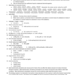 Chapter 9 Stoichiometry Chapter Review Answers Together With Stoichiometry Review Worksheet Answers