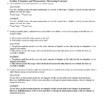 Chapter Assessment Section 1 Impulse And Momentum Mastering For Momentum Problems Worksheet Answers