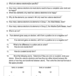 Chemical Bonding Review Worksheet In Chemistry Review Worksheet Answers