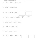 Chemistry  Unit 7 Reaction Equations Worksheet 1 Pages 1  4  Text Along With Chemistry Unit 6 Worksheet 1 Answer Key