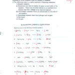 Chemistry Word Equations Worksheet 6 2  Tessshebaylo In Worksheet 6 2 Word Equations