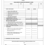 Child Support Forms  31 Free Templates In Pdf Word Excel Download In Virginia Child Support Worksheet