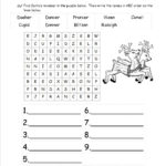 Christmas Worksheets And Printouts Intended For Learning To Read And Write Worksheets