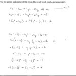 Circles Worksheet Find The Center And Radius Of Each  Yooob Or Circles Worksheet Find The Center And Radius Of Each