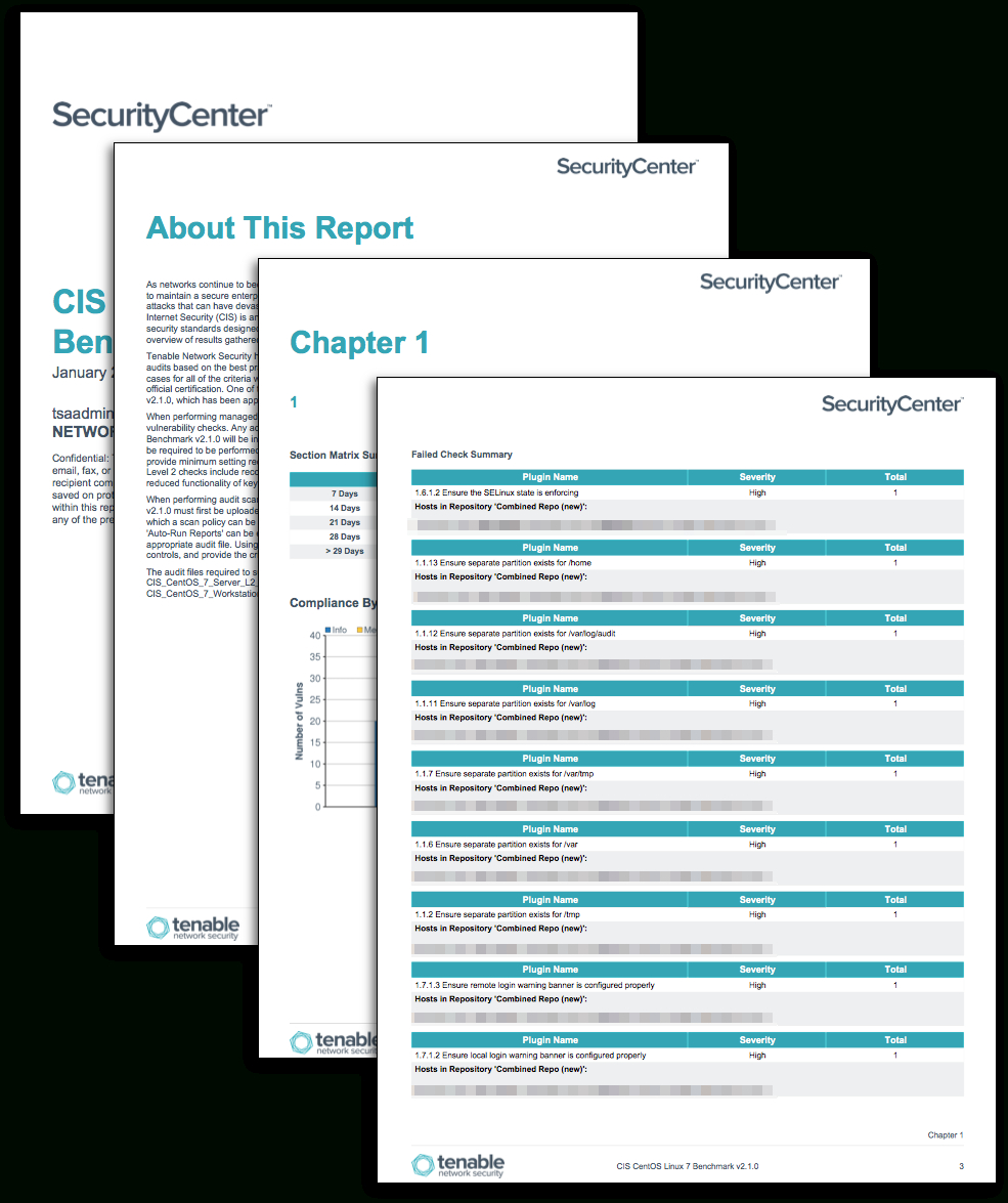 Cis Centos Linux Benchmark Reports   Sc Report Template | Tenable® With Regard To Cis Benchmark Excel Spreadsheet