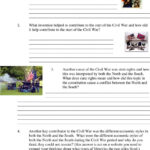 Civil War Webquest Civil War Webquest  Pdf As Well As The Road To The Civil War Worksheet Answers