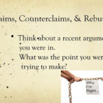 Claims Counterclaims  Rebuttals Think About A Recent Argument With Regard To Claim Counterclaim Rebuttal Worksheet