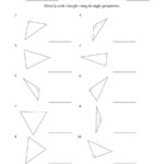 Classifying Trianglesangle Properties Marks Included On Also Classifying Triangles By Angles Worksheet