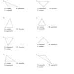 Classifying Trianglessides Andor Angles Within Classifying Triangles Worksheet With Answer Key