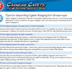 Classroom And Support Materials  The Carnegie Cyber Academy  An As Well As Cyber Bullying Worksheets Activities