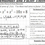 Classroom  Precalculus Using The Rational Zero Theorem To Factor Regarding Pre Calc Worksheet Real Zeros Of Polynomials