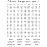 Climate Change Word Search  Wordmint Throughout Climate Change Vocabulary Worksheet