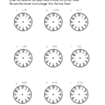 Clock Face Worksheets To Print  Activity Shelter Throughout Printable Clock Worksheets