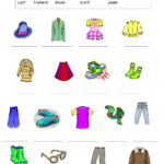 Clothes Worksheet Along With Clothing In Spanish Worksheets