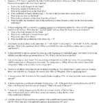 Coefficient Of Friction Worksheet Throughout Friction Worksheet Answers