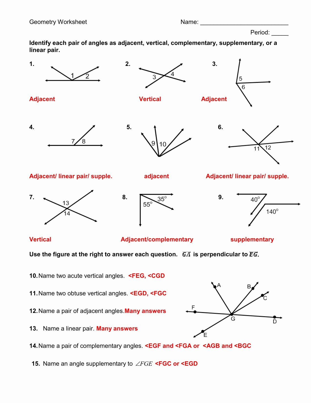 Collection Of Solutions Naming Angles Worksheet Image Collections Intended For Naming Angles Worksheet Answers