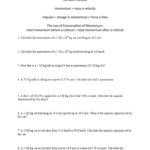 Collisions Momentum Worksheet 4 Answers  Briefencounters As Well As Collisions Momentum Worksheet 4 Answers