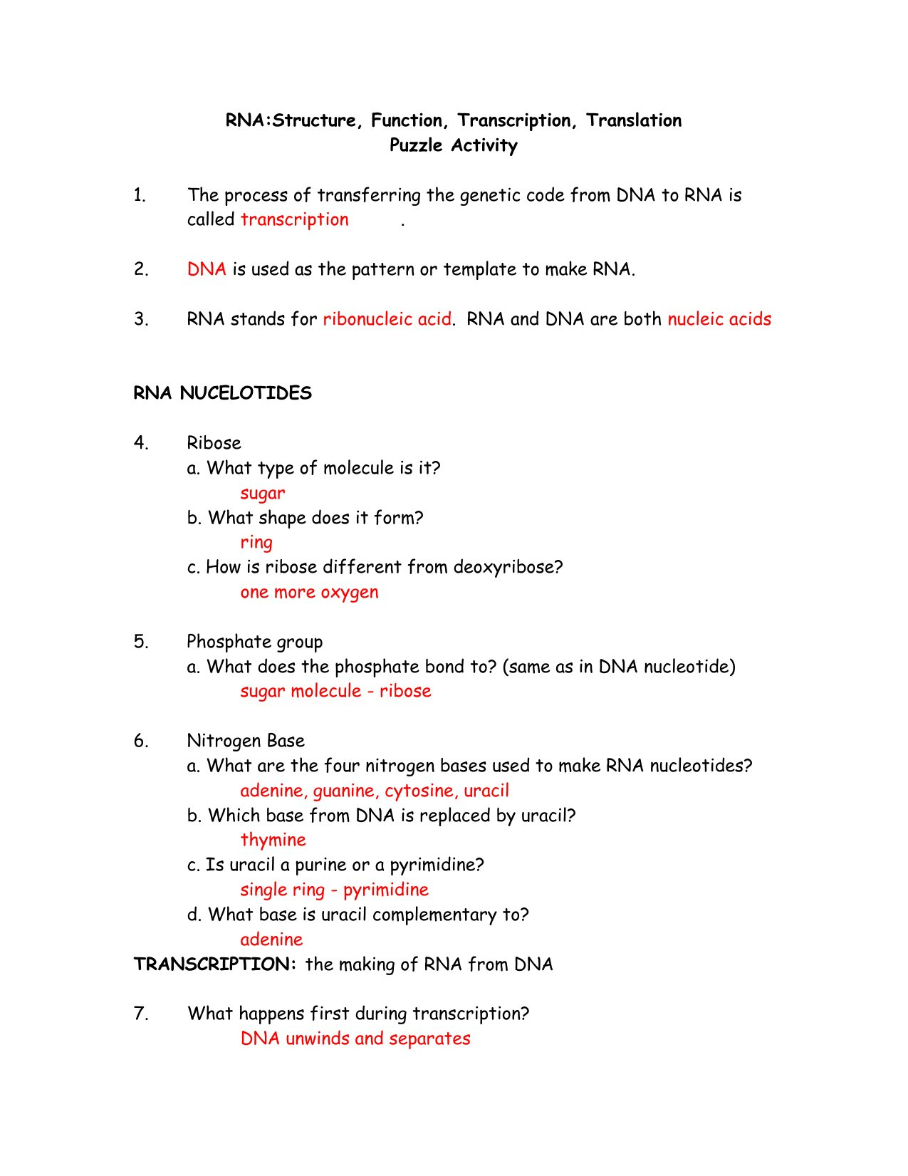 Coloring Dna Worksheet Answers Also Dna Coloring Worksheet Key