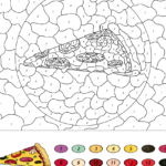 Coloring  Free Printable Colornumber Math Worksheets Christmas With Color By Code Christmas Worksheets