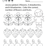 Coloring Ideas  Math Coloring Worksheet Free Kindergarten Learning Intended For Free Learning Worksheets