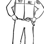 Coloring Pages Police Coloring To Print Color Printing Printable For Community Helpers Police Officer Worksheet