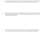 Combined Gas Law Problems Pertaining To Combined Gas Law Problems Worksheet