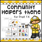 Community Helpers Theme Pack For Prekk  The Measured Mom Inside Community Helpers Police Officer Worksheet