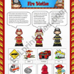 Community Services 5  Fire Station  Esl Worksheetvanev For Community Service Worksheet