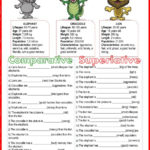 Comparative And Superlative  Interactive Worksheet Inside Comparative And Superlative Adjectives Worksheet