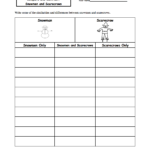 Compare And Contrast Snowmen And Scarecrows A Worksheet For Compare And Contrast Worksheets 2Nd Grade