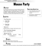 Completed Worksheets For Mouse Party Worksheet Answers