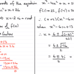 Complex Numbers Roots Of A Cubic Equation  Studynotesie With Finding Complex Solutions Of Quadratic Equations Worksheet