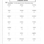 Compound Words Worksheets For Common Core Vocabulary Worksheets